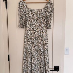 Francesca's Collections Floral Long Sleeve Dress